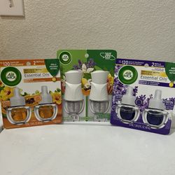 2 Air Wick Essential Oils Packs And 1 Warmer Pack $10