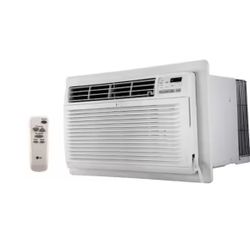 LG 11,800 BTU 115-Volt Through-the-Wall Air Conditioner Unit Cools 540 sq. ft. with Remote, Dehumidifier and in White. New! 