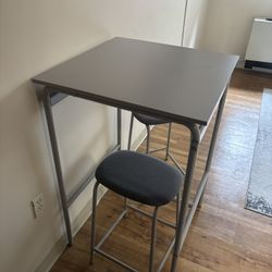 High Table and Bar stools. 