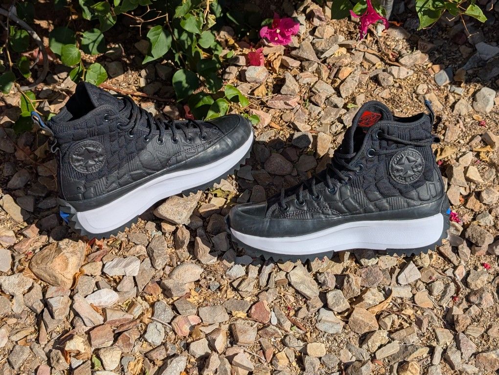 Converse Run Star Hike Hi Digital Terrain Black Men 8 / Women 9.5 Platform VGC
