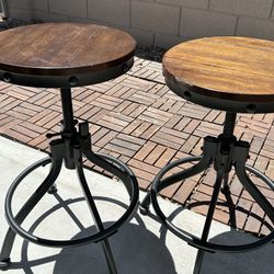 Two Used Bar Stools 
