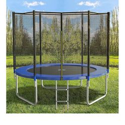 8Ft Trampoline with Safety Enclosure Net
