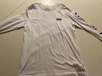 Small White Women’s Vans Long Sleeve