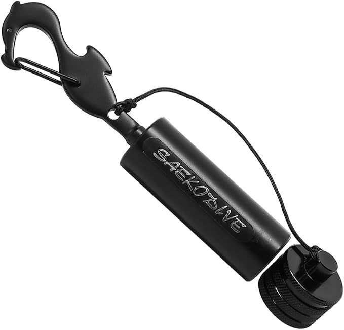 Diving Shaker Rattle Stick with Magnet - 5.9" Black Brass