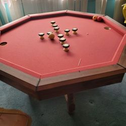 Pool Table With Balls