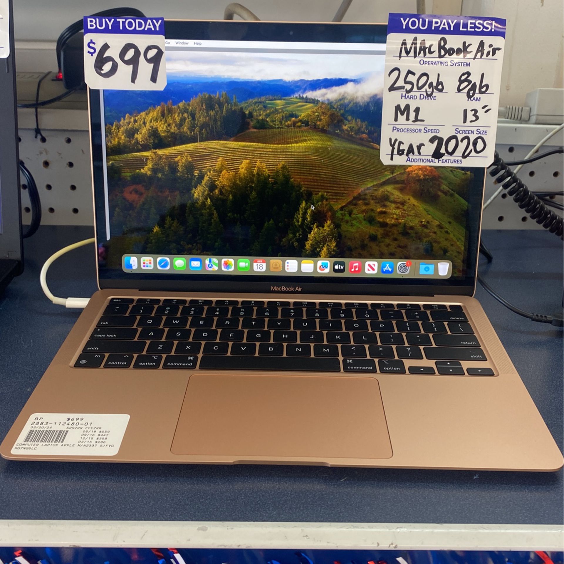 2020 Macbook Air 13” Laptop