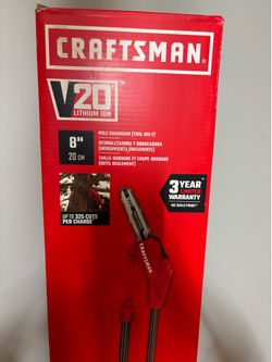 POLE CHAINSAW WITH CHARGER AND 2 BATTERIES