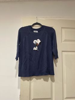Peanuts Snoopy Navy Knit Sweater