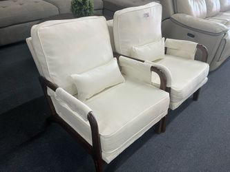Solid Wood Sofa Chair 2-Piece Set，$120