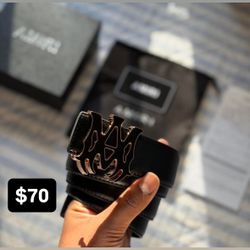 Amiri Gold Black Belt 