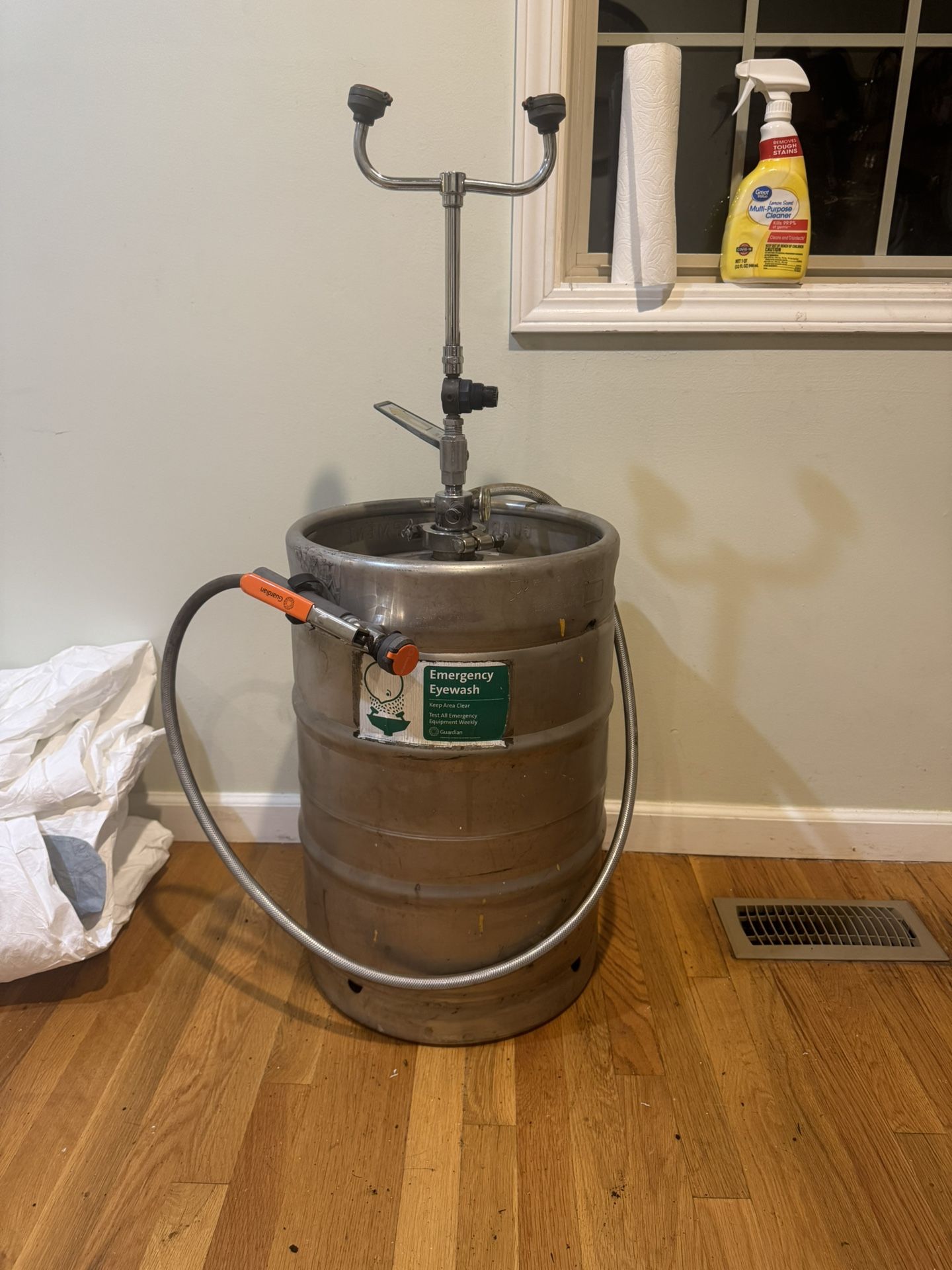 Guardian G1562 portable pressurized eyewash and drench. $500