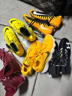 New Nike Size 15-16 cleats and 1 pair of KD’s sneakers