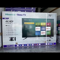 75” Hisense Smart 4k Roku Led Tv 