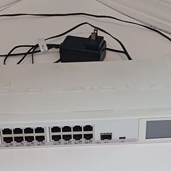MikroTik CRS125-24G-1S-RM Cloud Router Switch – 24-Port Gigabit + SFP - Used