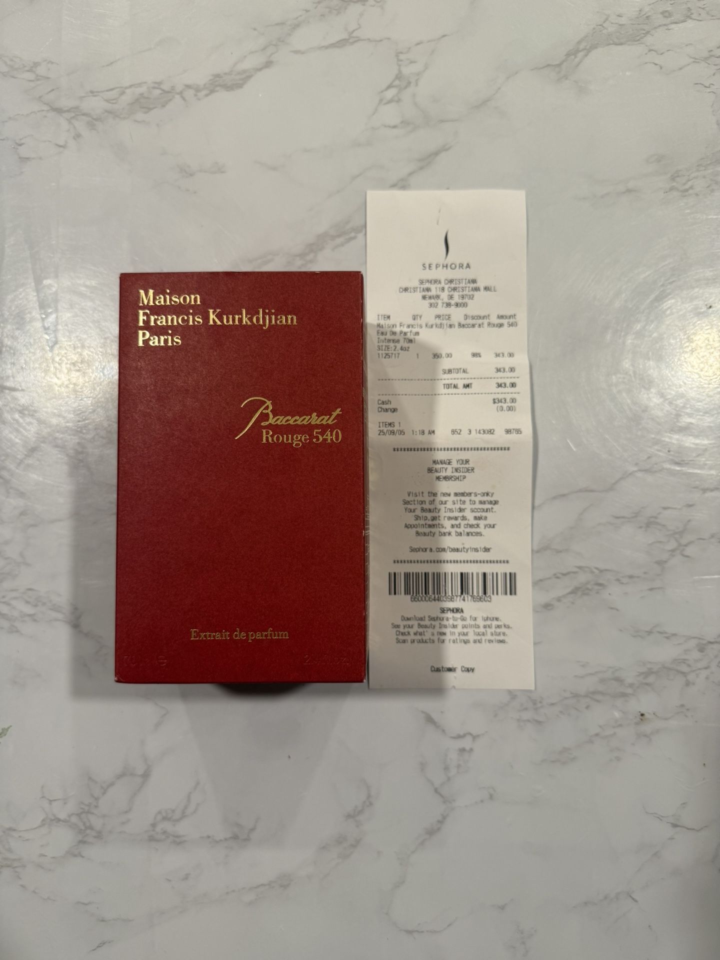 Baccarat Rouge 540