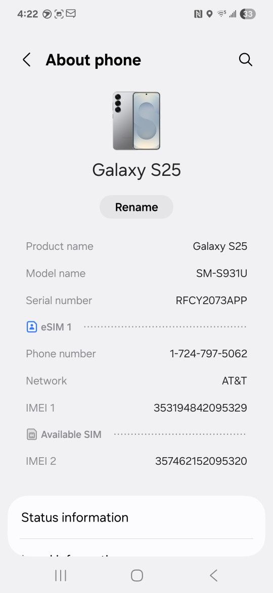 Galaxy S25 Base 256gb