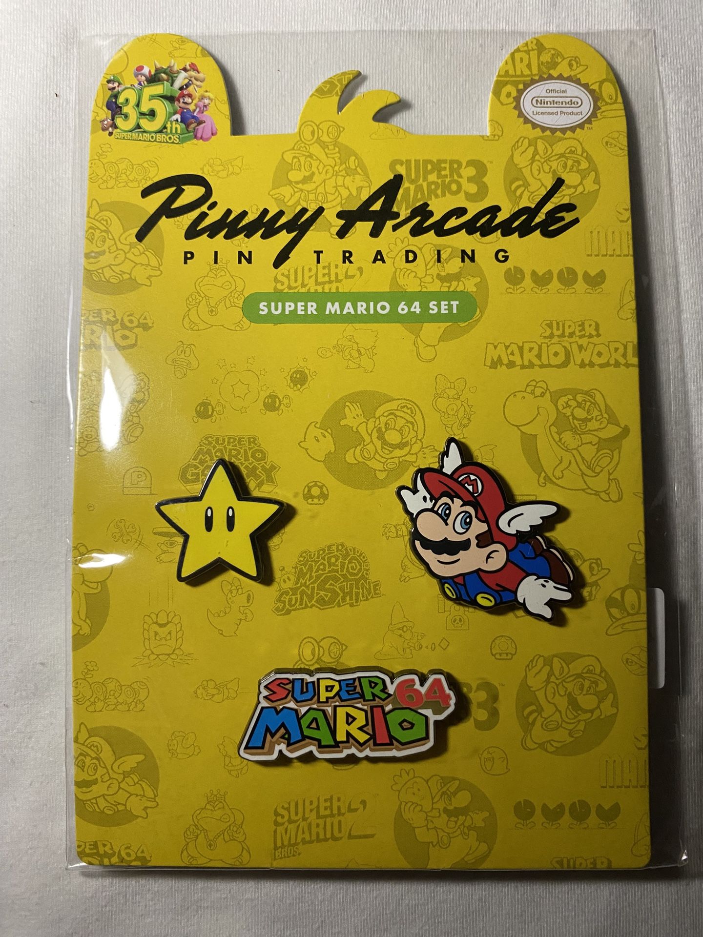 Super Mario 35th Anniversary pins