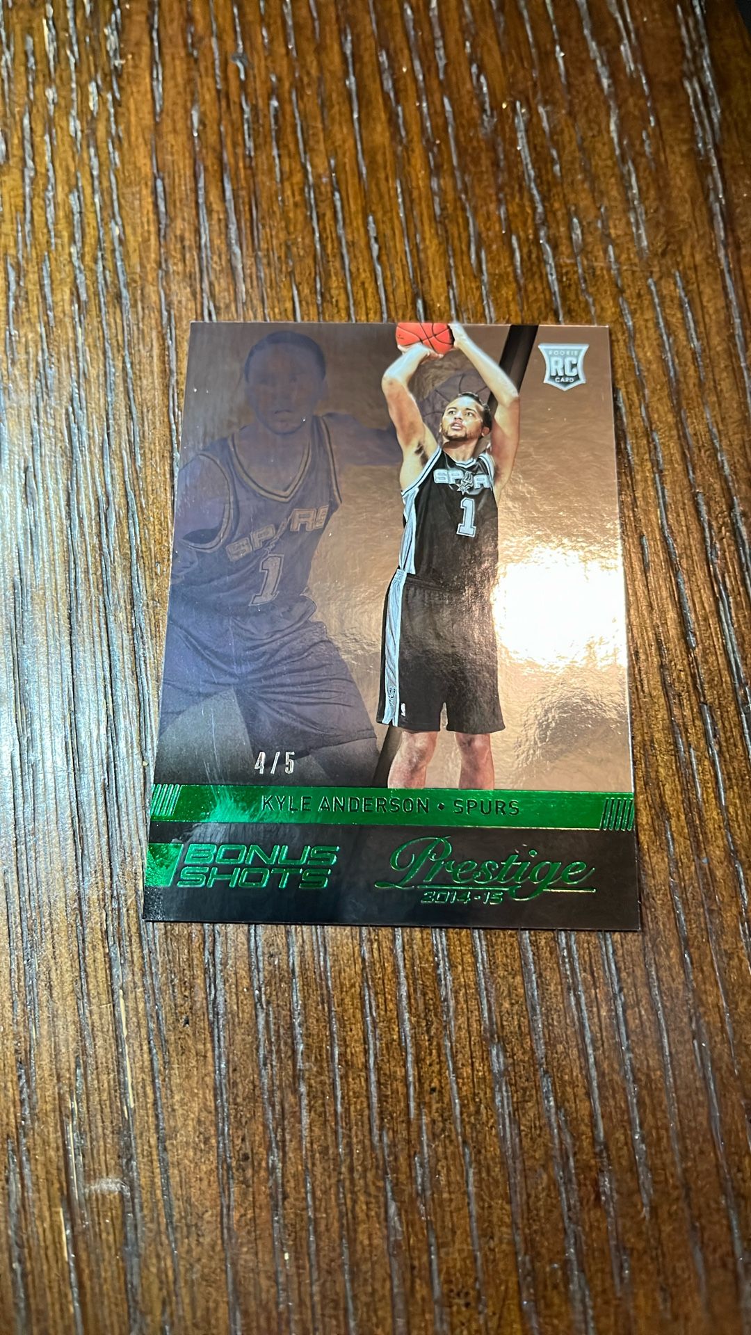 2014 Prestige Rc Bonus Shots Green /5 Kyle Anderson for Sale in San ...