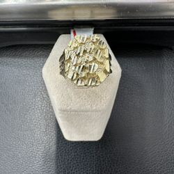 10K Gold Nugget Ring