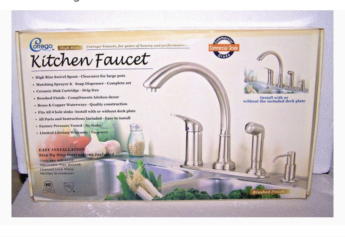 Brand New In Box! Deluxe kitchen faucet!