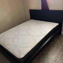 MALM IKEA Queen Bed Frame And Mattress 
