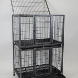 Two Tiers Dog Pet Cage Kennel Size 31” Inch New In Box 📦 