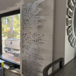 Glitter Canvas Art Work 