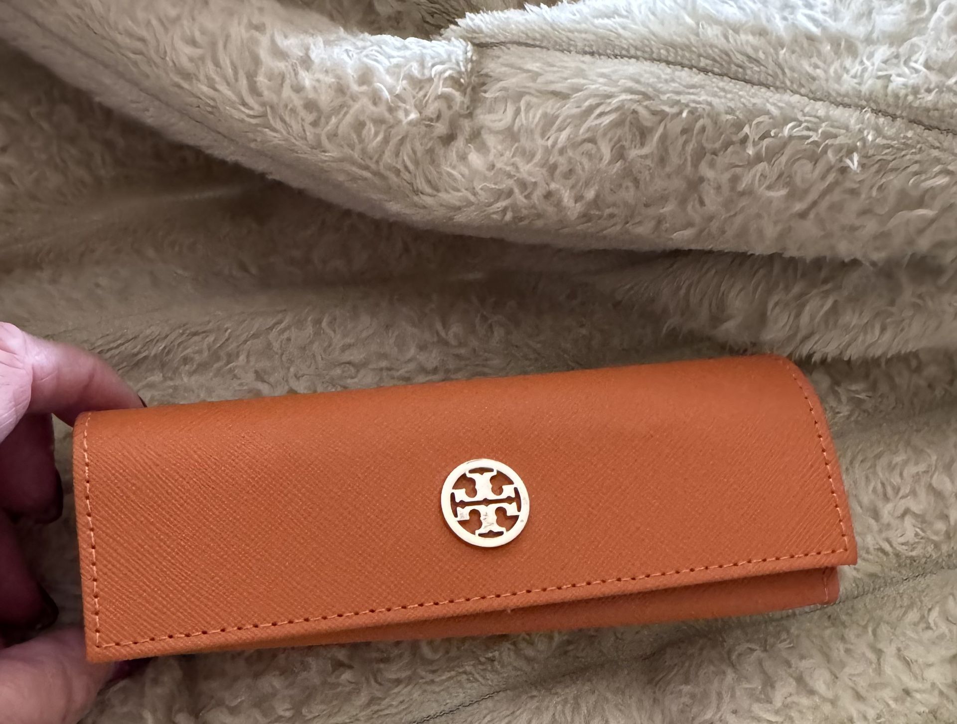Tory Burch Orange Sunglasses Case with Dust Bag