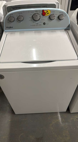 Whirlpool Top Load Washer – White, Dial Controls, Clean