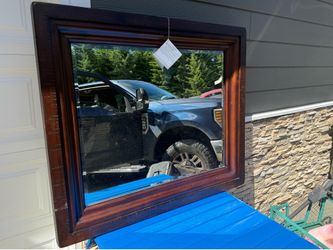 Large wall mirror.  2 inch sides.