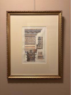 Print Roman Architecture Matted and Framed