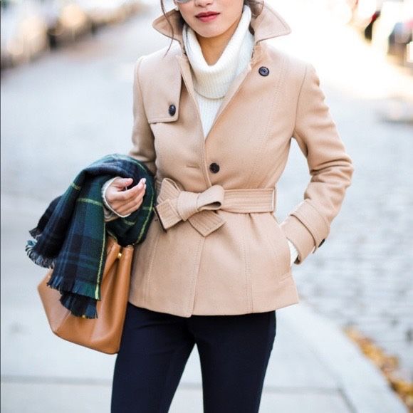 NEW Banana Republic Trench Wool Coat 0P