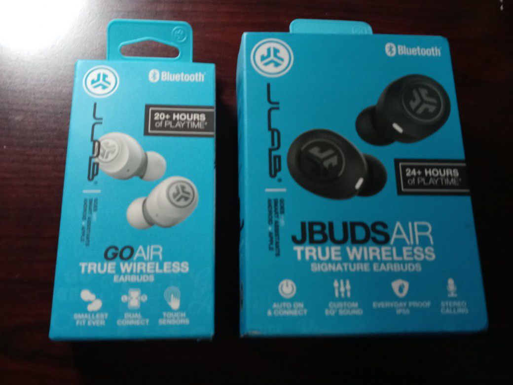 (Lot of 2) JBUDS GOAIR True Wireless & JBUDS AIR True Wireless Earbuds, New in Box