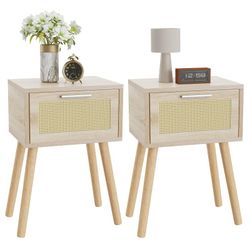 Pair Of 2 Nightstands / End Tables / Side Tables 