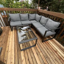 Sectional Patio Furniture And Table