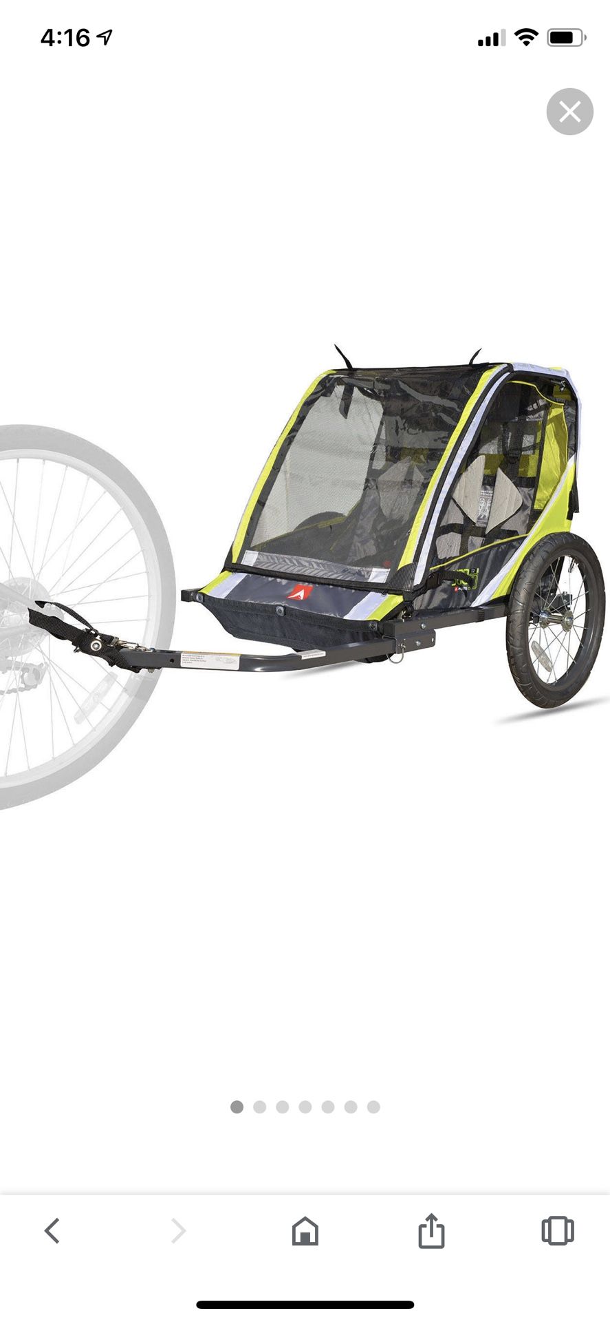 Brand New: Allen Sports 2 seat bike trailer