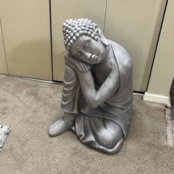 Large Heavy Buddha Statue Made Of Durable Resin Last Years For Indoor/ Outdoor Size &weight In Photo 2 Feet Tall18”w 32lbs Pickup Gaithersburg Md20877