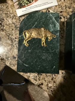 Book ends- solid granite 6”x4”x2”