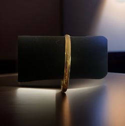 Vintage Monet L Bangle Bracelet Open Box