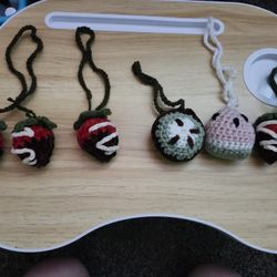 Crochet Fruit Keychains