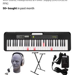 Casio LK-S250 61-Key Premium Lighted Keyboard Pack with Stand, Headphones & Power Supply (CAS LKS250 Premium Pack)