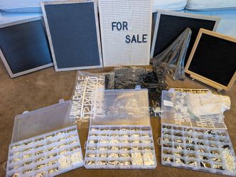 Letter Board Set with Letters and Accessories