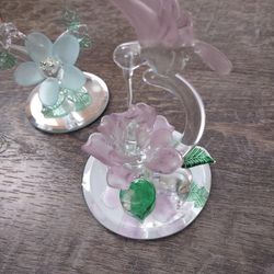 Glass Hummingbird Figurines 