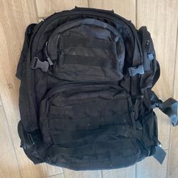 Black Tactical Military Molle Style Backpack