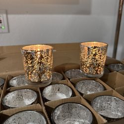 Silver Mercury Votives 3 Boxes Of 18 Count 
