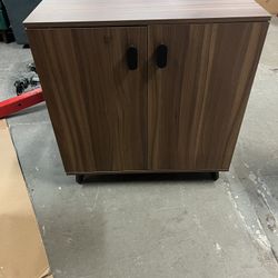 Storage Cabinet, Wooden with 2 Doors and Shelves, Kitchen Sideboard Cabinets, Freestanding Floor Cabinet, for Kitchen, Office, Utility, Hallway, Livin