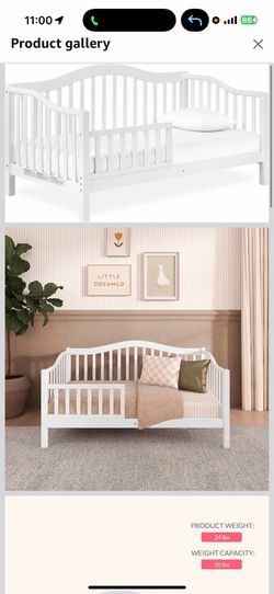 Toddler bed with mattress