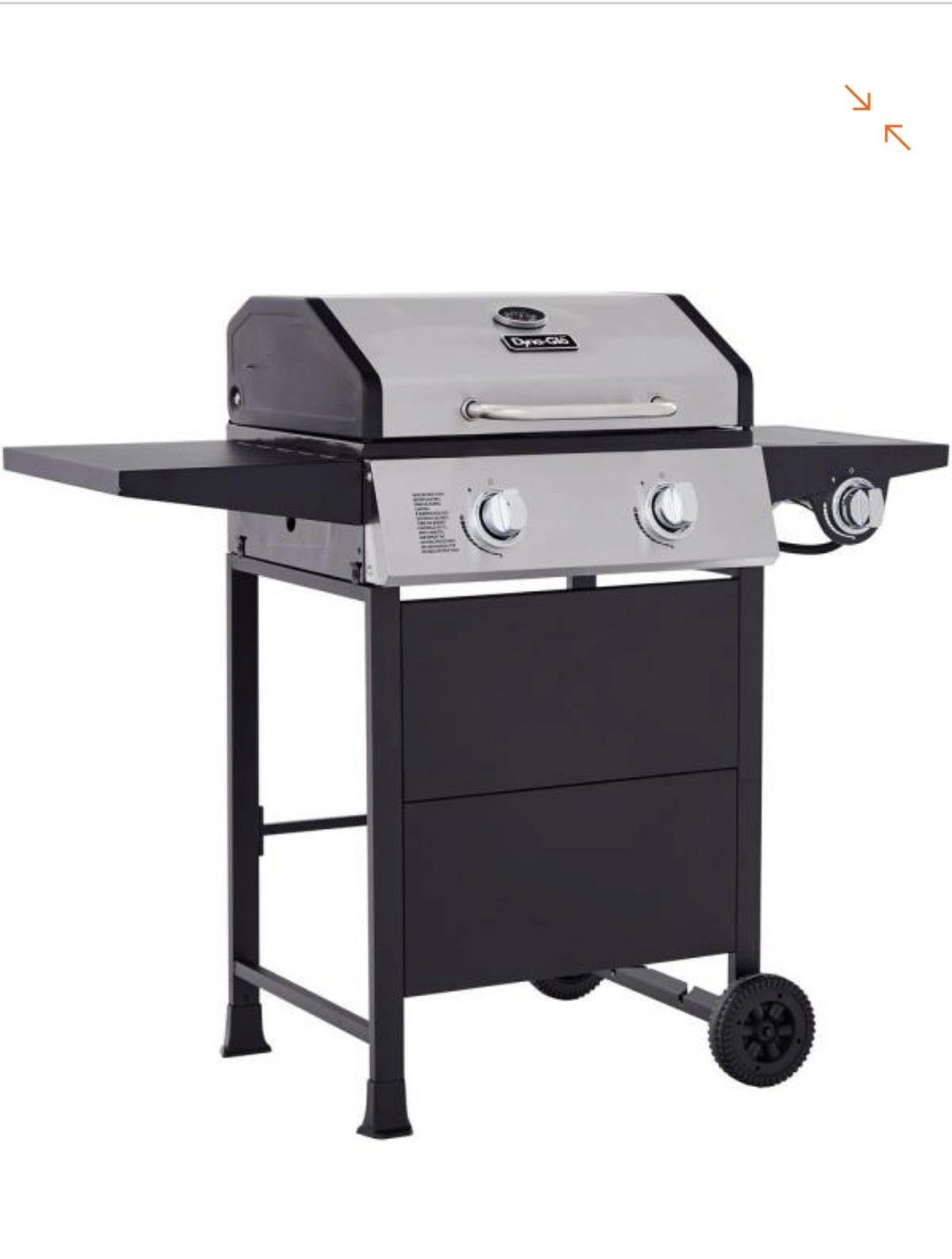 Side Burner Dyna Glo Five Burner Grill Bbq Propane Dyna-Glo