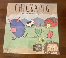 Chickapig  50 Wooden  Pieces Board Game 