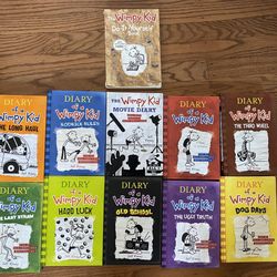 Diary Of Wimpy Kid - 11 Books 